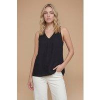 Dorothy Perkins Women's Twist Back Detail Vest in Black | Size: 8
