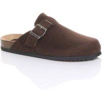 AJVANI Women's Flat Heel Footbed Sandals Mules in Brown | Size: 4