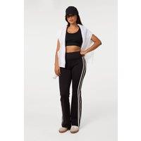 Pink Vanilla Women's Black Contrast Trim Active Flares | Size: Small