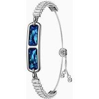 Obasyhig Women's Smart Bracelet for Women's Health Monitoring with Silver Chain in Blue