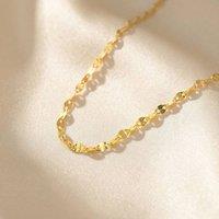 Harfi Women's Dainty Glitter Shiny Sparkle Gold Plated Chain | Size: 18 inches