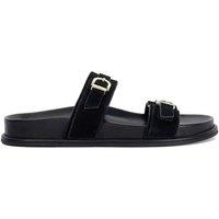 Dune London Women's 'Lissons' Suede Sandals in Black | Size: 4