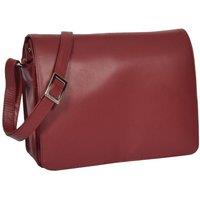 House of Leather Women's Puerto Rico Real Leather Bag in Red | Size: Medium