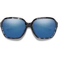 Smith Women's Rectangle Sky Tortoise ChromaPop Polarized Blue Mirror Whitney