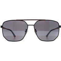Police Men's Aviator Semi Matte Grey Smoke Mirror SPLB36 Synth 1