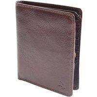 House of Leather Men's Mens Real Leather Coat Wallet HOL1949 in Brown