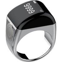 Obasyhig Simple Style Countable Smart Ring - Size 18 in Silver