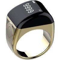 Obasyhig Simple Style Countable Smart Ring - Size 22 in Gold
