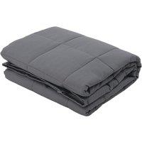 Living and Home Weighted Blanket for Adult Deep Sleep 125x200cm, 5.7 kg in Grey | Size: 125x200 cm