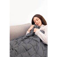 Living and Home Weighted Blanket for Adult Deep Sleep 155x200cm, 11.3 kg in Grey | Size: 155x200 cm