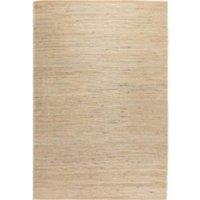 THE RUGS Handloom Jute Rug Dhaka Natural Jute Wool Cotton Woven Rug in Beige | Size: 80 cm x 150 cm