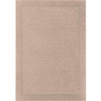 THE RUGS Villeroy & Boch 1812 Kari Handmade Soft Wool Blend Bordered Rug in Beige | Size: 160 cm x 230 cm