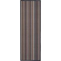 THE RUGS Patchwork Washable Runner Mat Non-Slip Kitchen Hallway 50x150 cm in Brown | Size: 50 cm x 150 cm