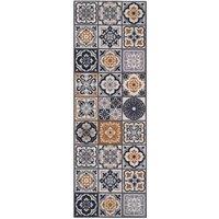 THE RUGS Patchwork Washable Runner Mat Non-Slip Kitchen Hallway 50x150 cm | Size: 50 cm x 150 cm