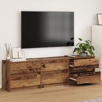 Berkfield Home TV Cabinet Other Old wood Engineered wood & Particle board in Brown
