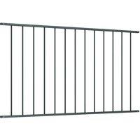 Berkfield Home Fence Panel Powder-coated Steel 1.7x0.75 m Anthracite in Black