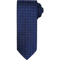 Premier Men's Micro Dot Pattern Formal Work Tie in Mid Navy