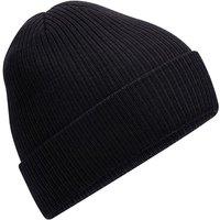 Beechfield Men's Ribbed Polylana Beanie in Black