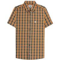 Lambretta Men's Checked Shirt in Jet Black | Size: XL