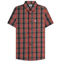 Lambretta Men's Checked Shirt in Black | Size: 4XL