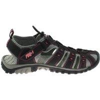 PDQ Women's Toggle & Touch Fastening Sports Sandals in Black | Size: 3
