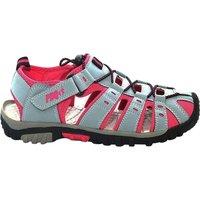 PDQ Women's Toggle & Touch Fastening Sports Sandals in Grey | Size: 6