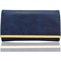 Fontanella Fashion Women's Lystra PU Leather Click-on Purse in Navy