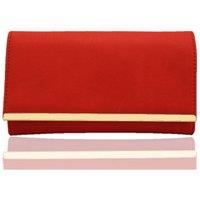 Fontanella Fashion Women's Lystra PU Leather Click-on Purse in Red
