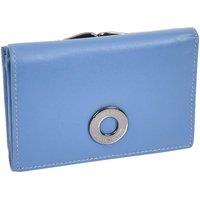 House of Leather Women's Womens Leather Purse Small Clutch Style Ravenna in Blue