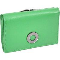 House of Leather Women's Womens Leather Purse Small Clutch Style Ravenna in Green