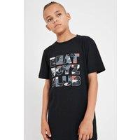 Beat Boyz Club Boy's 'Seeker' Logo Print T-shirt in Black | Size: 11-12 Years