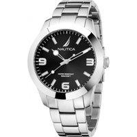 Nautica Men's NAPPBF205 Pacific Beach 42mm Quartz Watch in Silver