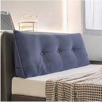 Living and Home Triangle Wedge Headboard Pillow Backrest Support Cushion in Blue