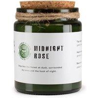 Serenityy Natural Woodwick Soy Candle - Midnight Rose in Green | Size: 0.5m x 1m