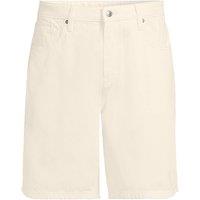 Lands' End Men's Soft Comfort Linen Blend Jeans Shorts in Off-White | Size: 36
