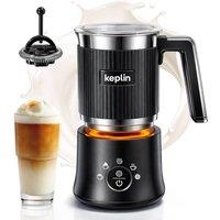 Keplin Automatic Milk Frother Electric 5-in-1 with Stainless Steel Jug, 350ml in Black