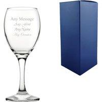 Uniqueful Personalised 8.7oz Pure Wine Glass Any Message Any Occasion in Clear
