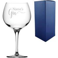 Uniqueful Personalised Primeur Gin Balloon Glass Names Design in Clear
