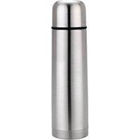 MANTRARAJ 1L Stainless Steel Water Bottle Flask Double Walled Leakproof Thermos in Silver | Size: 1000ml