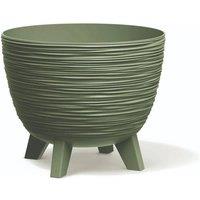 Kelvenix Round Plant Pots Planter with Legs Indoor Outdoor Garden Green 5L