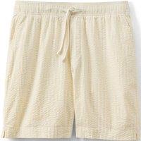Lands' End Men's Seersucker Deck Shorts - 7-inch in Bright Yellow | Size: 2XL