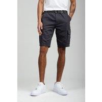 Tokyo Laundry Men's Cotton Ripstop Cargo Shorts in Grey | Size: Large