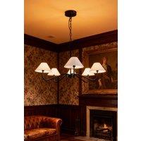 Living and Home Modern 5-Head Pendant Light Chandelier in Black