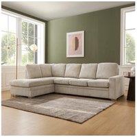 Home Detail Alcott Corner Sofa, Left Hand Facing in Light Brown