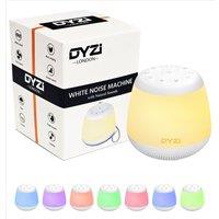 Dyzi RGB night light with white noise for baby toddler adult therapy in Pale Grey