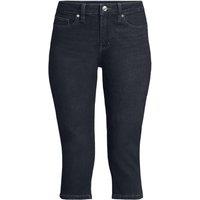 Lands' End Women's Petite All-Day CoolMax Capri Jeans in Blue | Size: 8