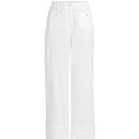 Lands' End Women's Plus Cropped Chinos in White | Size: 8