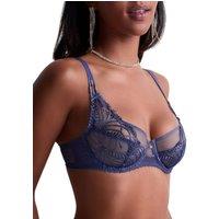 Aubade Women's Vibes High Apex Full Cup Bra in Blue | Size: 36B