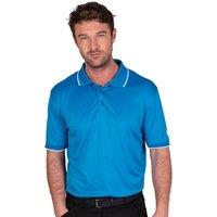 Island Green Men's Performance Golf Polo Shirt in Blue | Size: Small