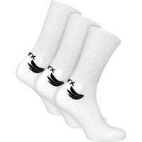 TALYX Men's 3 Pack Bamboo Sports Socks | Reinforced Heel & Toe Breathable Socks in White | Size: 6-11